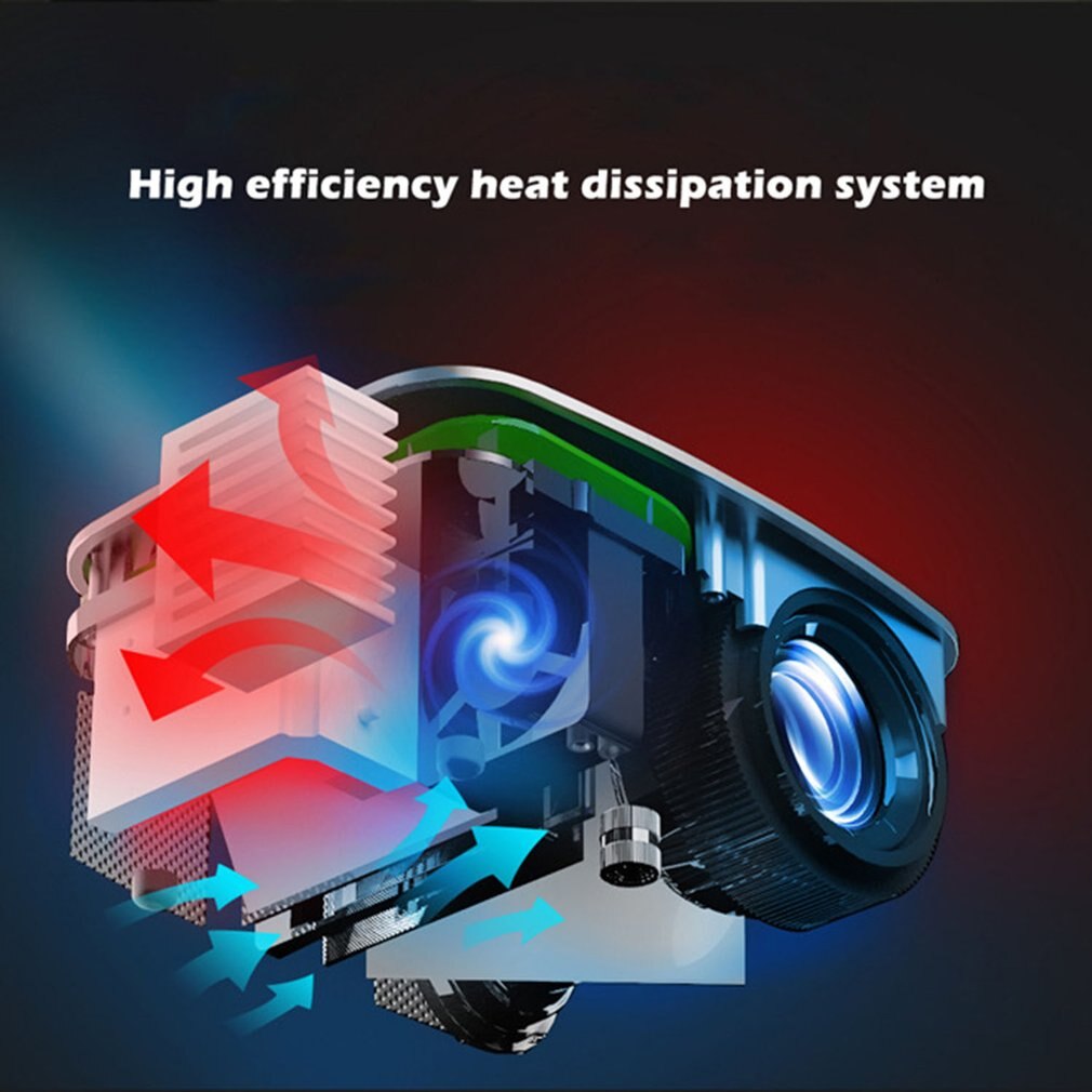 LED Mini Projector 320x240 Pixels Supports 1080P HDMI-compatible USB Audio Portable Home Media Video Player Home Theater