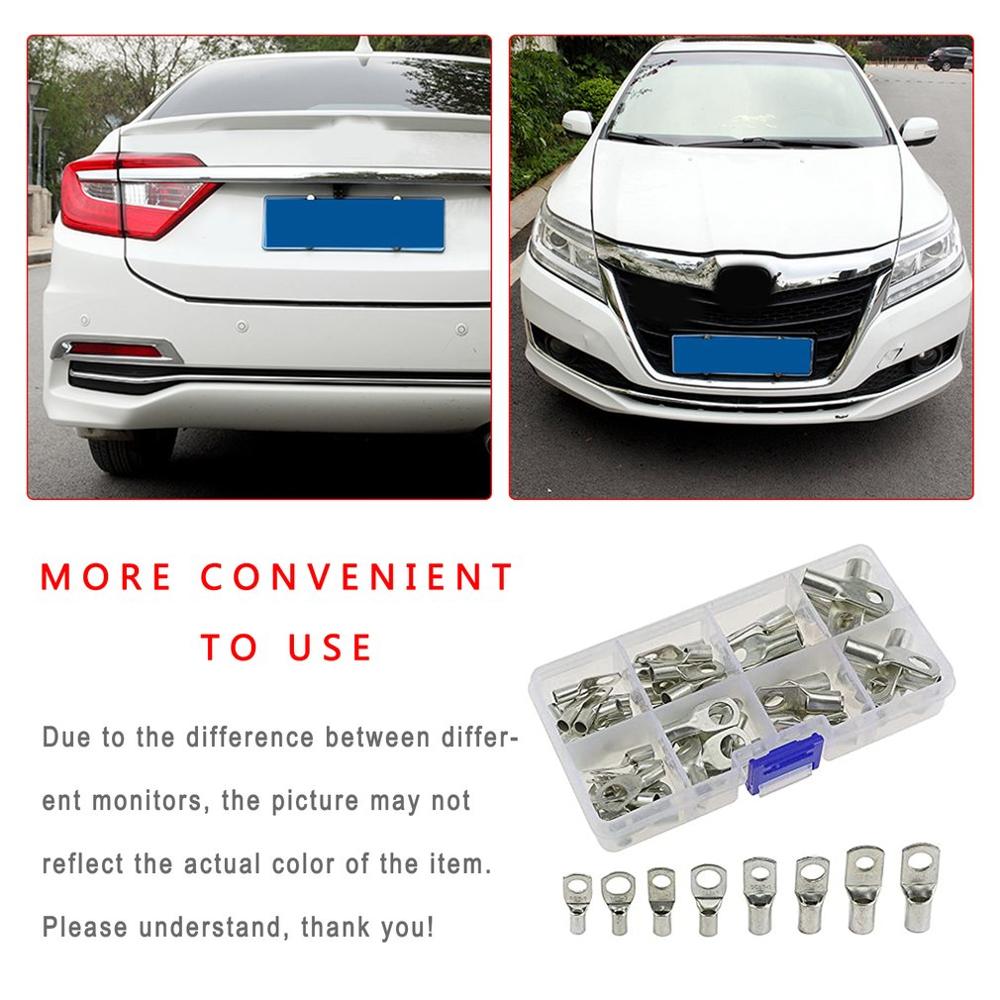 60 Pieces Of Durable Tinned Copper Bolt Hole Crimping Ring Battery Terminal Suitable For Ships And Automobiles