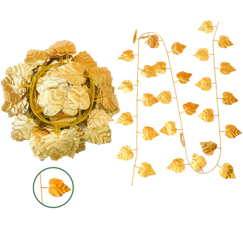 12pcs Artificial Foliage Simulated Leaf Garland Decor DIY Flexible Garland Hanging Plants Plastic Exquisite: Olive