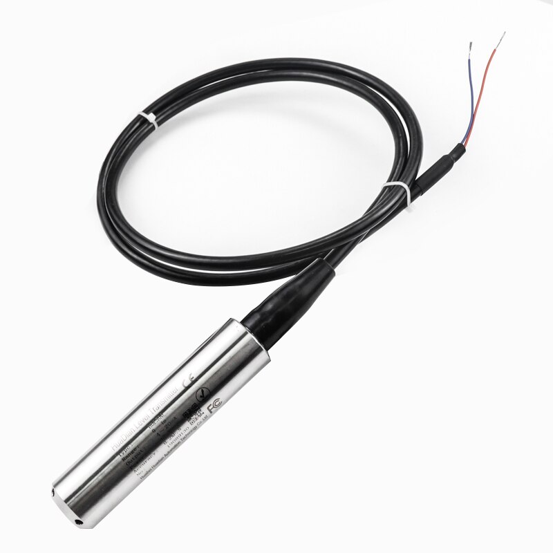 Stainless Steel Level Sensor Probe Hydrostatic Level Transmitter 4-20ma 0-10v Output With 10m cable