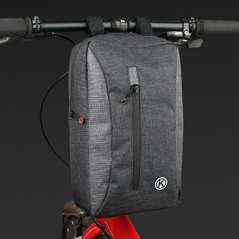 Cykeltaske transportabel cykeltaske crossbody fronttaske mountainbike tube taske opbevaringstaske rideudstyr