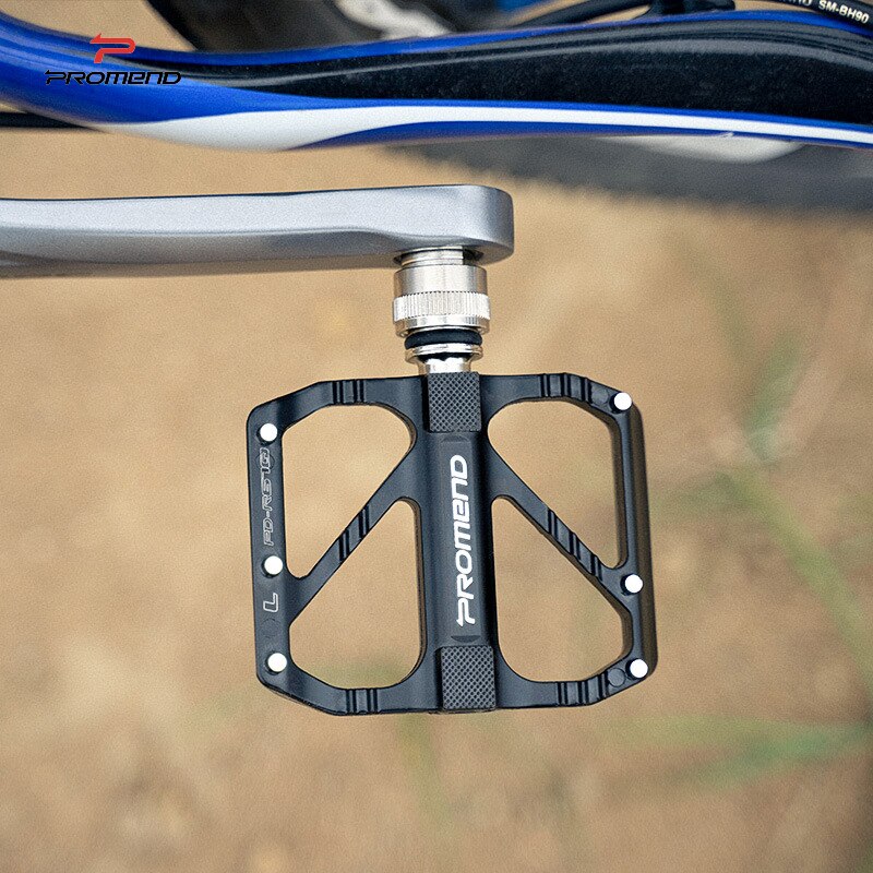 PROMEND Bicycle Pedals 3 Bearing Quick Release Road Folding Bike Pedal Pedals for Bicycle Parts Oil Slick Black R67