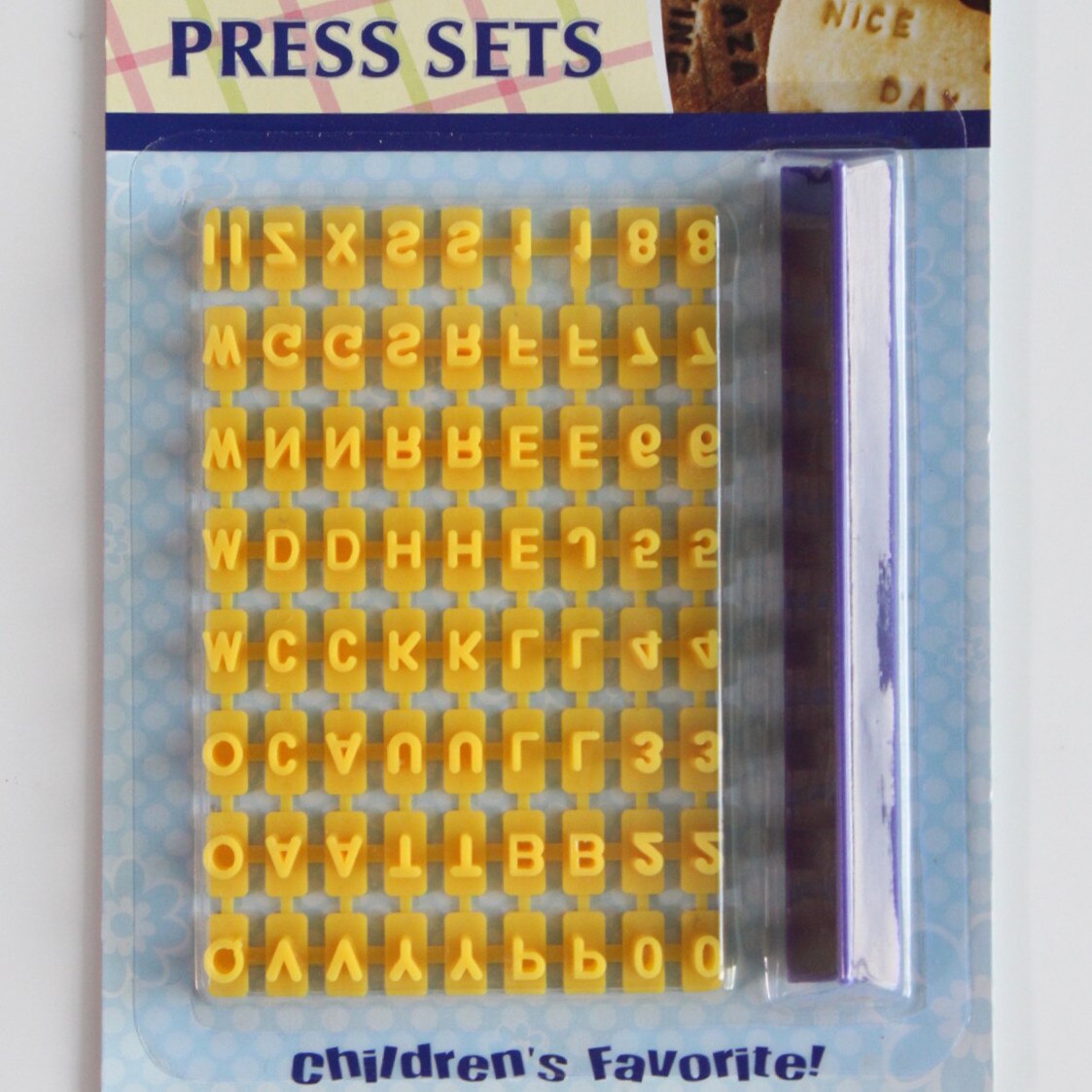 Kit d&#39;empreintes digitales Non toxiques pour bébé, sans encre, tampons encreurs sans contact, Souvenir pour -né, de 0 à 6 mois: 1set Press letters