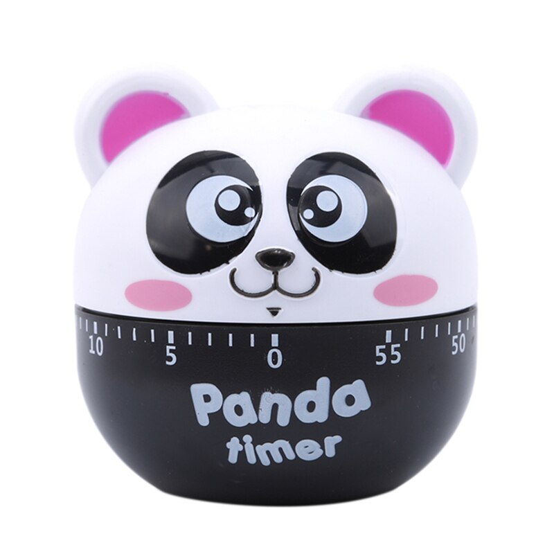 Panda Shape Timer Pink Timer Yummy Soft Hard Boiled Eggs Cooking Kitchen Eco-Friendly Resin Panda Perfect Color Changing Timer: Pink