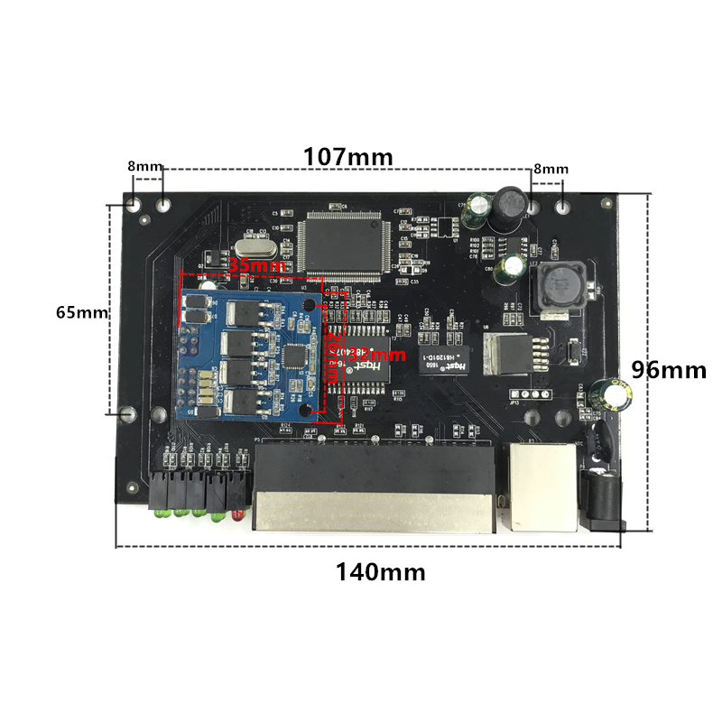 5-10/100 mbps rj45 switch poe 802.3af porta 15.5 w voor voeding 4 telefoon câmera ip nvr ip wi-fi ponto de acesso poe switch: Single module