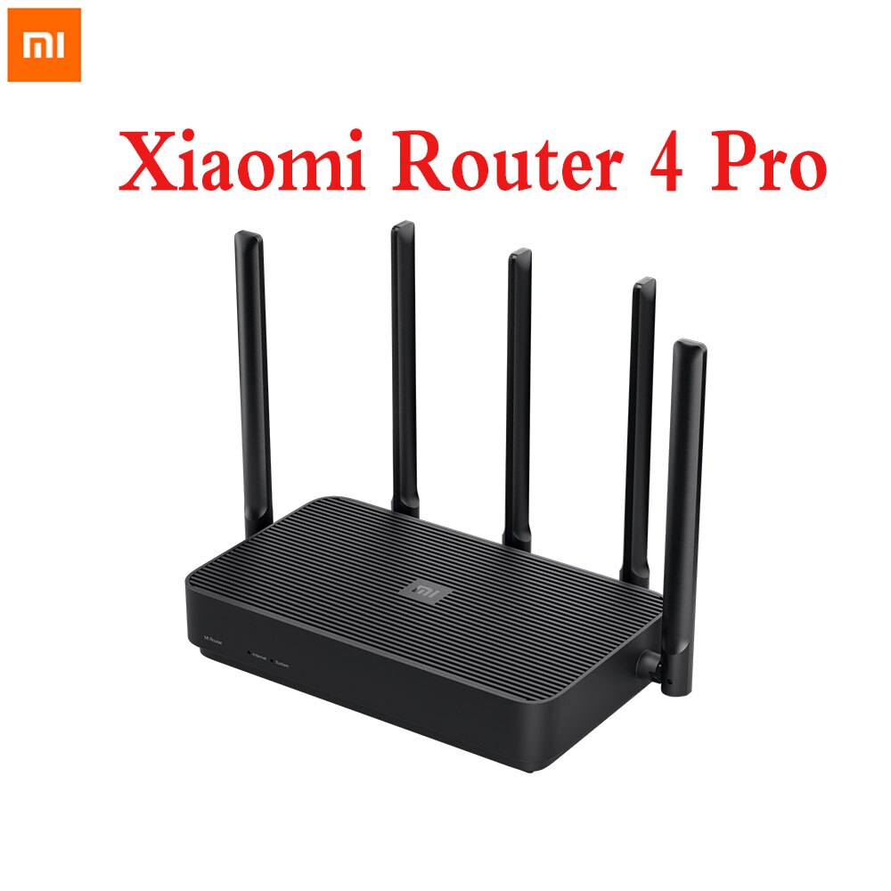 Xiaomi Router 4 Pro Gigabit 2.4G/5.0GHz Dual-Band 1317Mbps 128RAM Wifi Repeater 5 High Gain Antennas Wider IPv6 Wireless Router