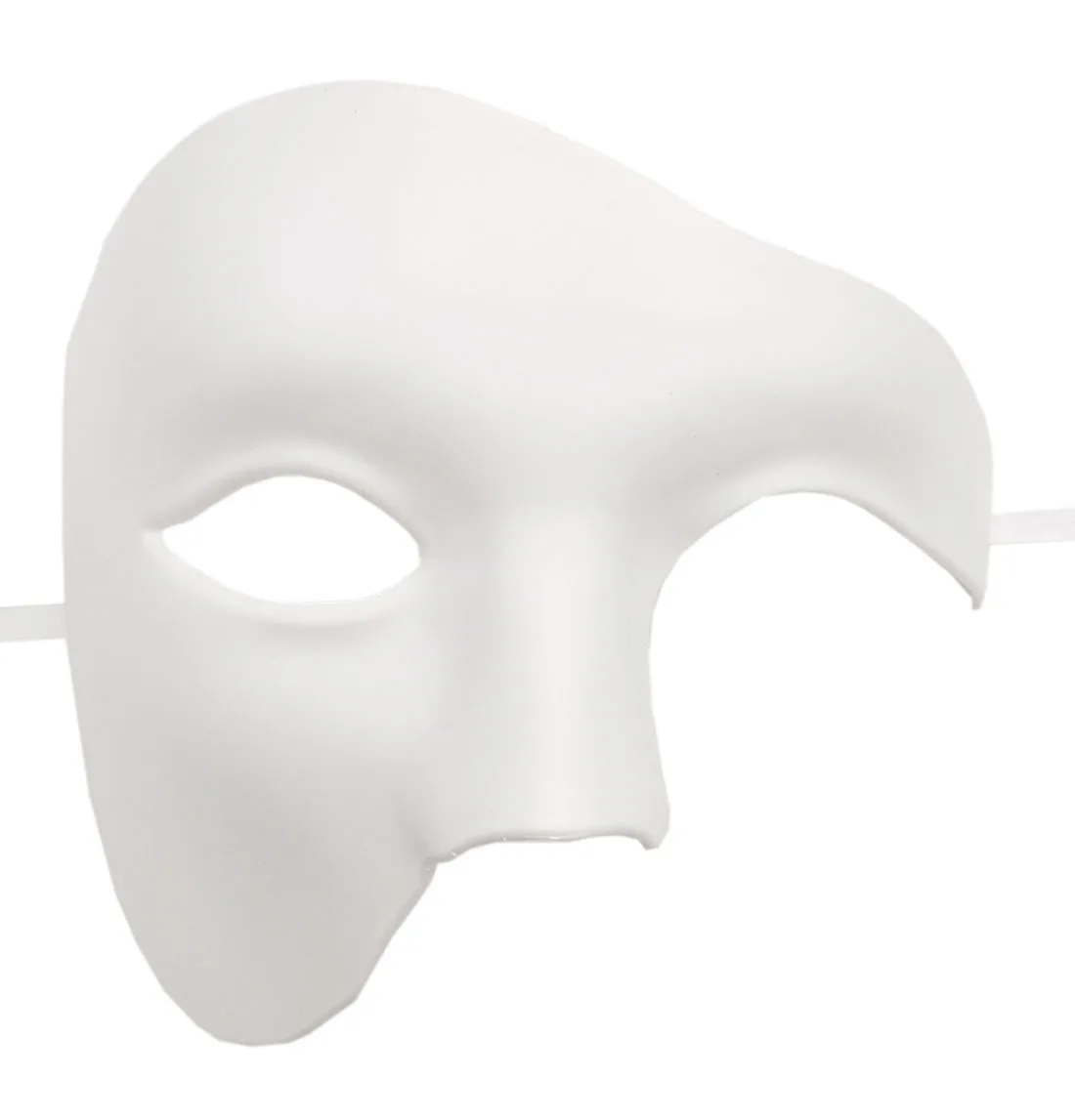 Steampunk Phantom Plastic Adult Half Face Mask Carnival Festival Bar Opera Stage Costume Prop Halloween Party Cosplay: WHITE