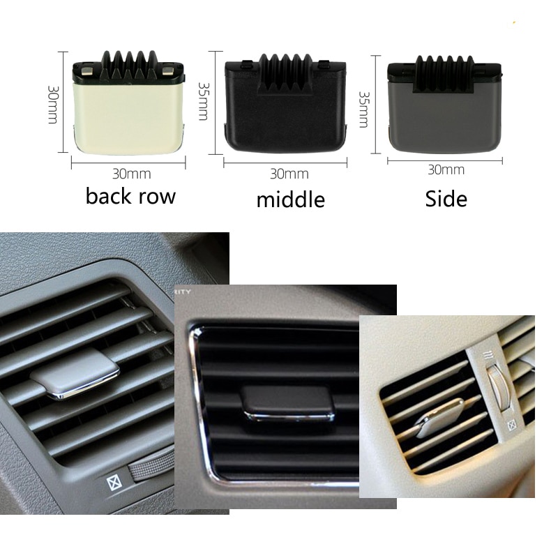 Air conditioning vent toggle piece outlet card pad clip repair bag wind direction adjustment plectrum knob For LEXUS ES240 ES350