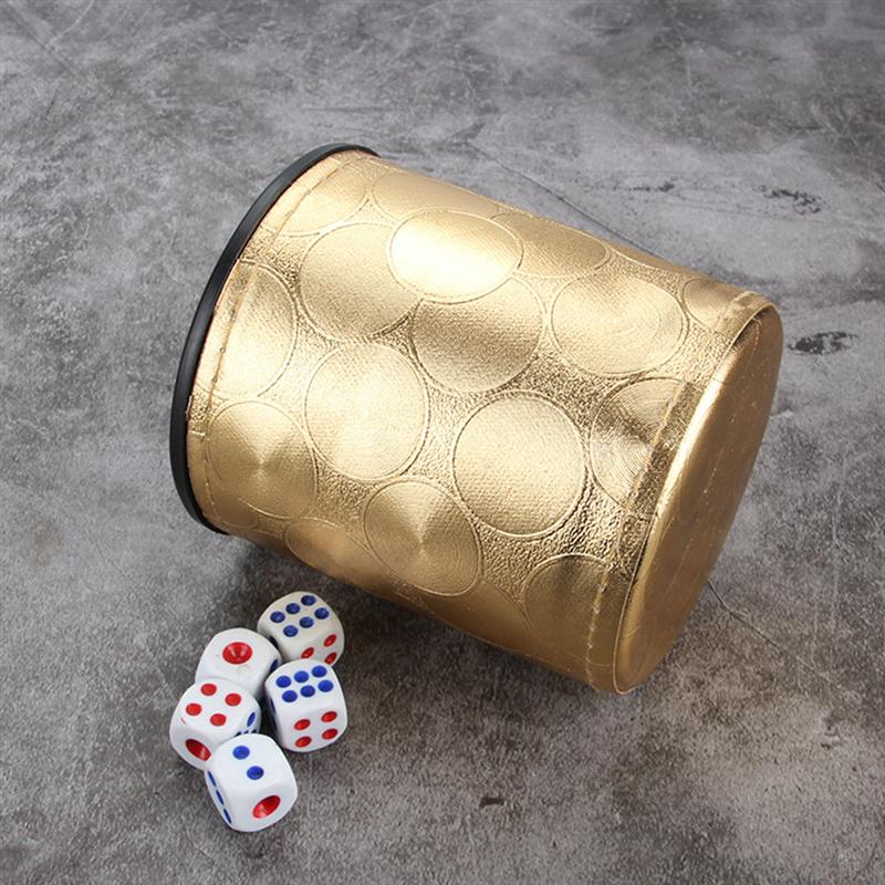 2 Sets Portable Dice Box Frosted Dice Cup Kit Entertainment Games Toy Supplies