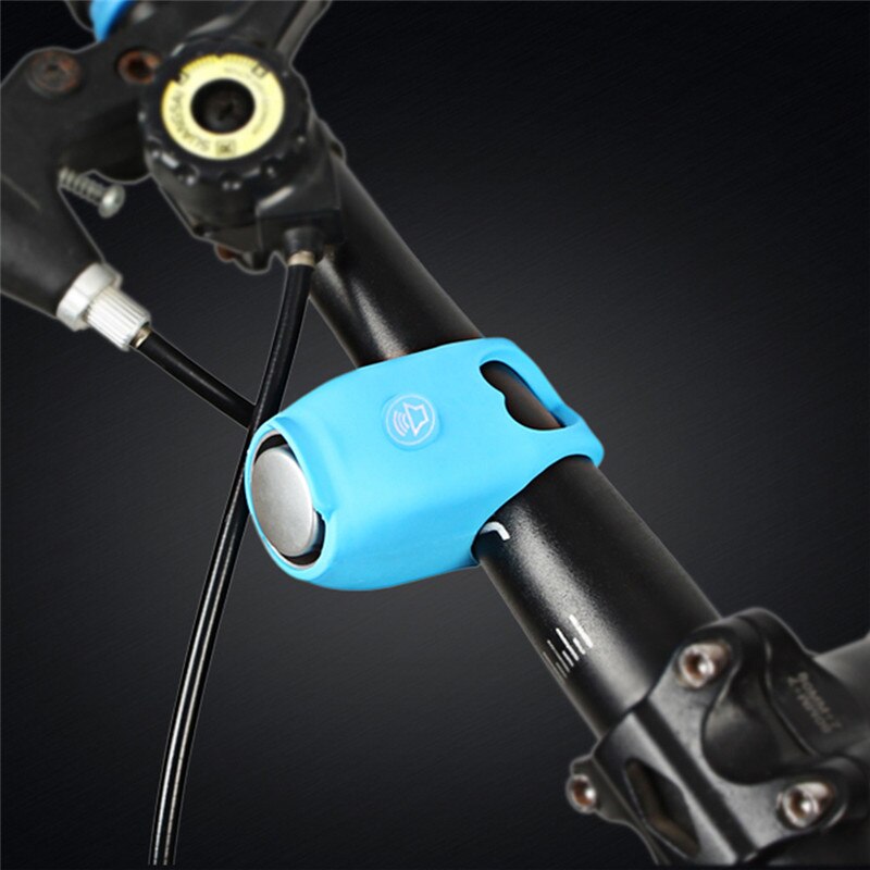 Riding Bike Electronic Bell Cycling Siren Very Loud Mountain Bike Handlebar Electronic Speaker Road: Blue