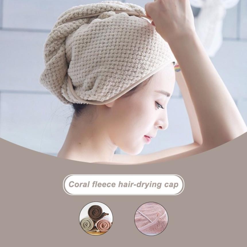 Super Water-absorberende Haar Sneldrogende Handdoek Badkamer Vrouwen Haar Cap voor Badkamer benodigdheden Beschikbaar in drie kleuren
