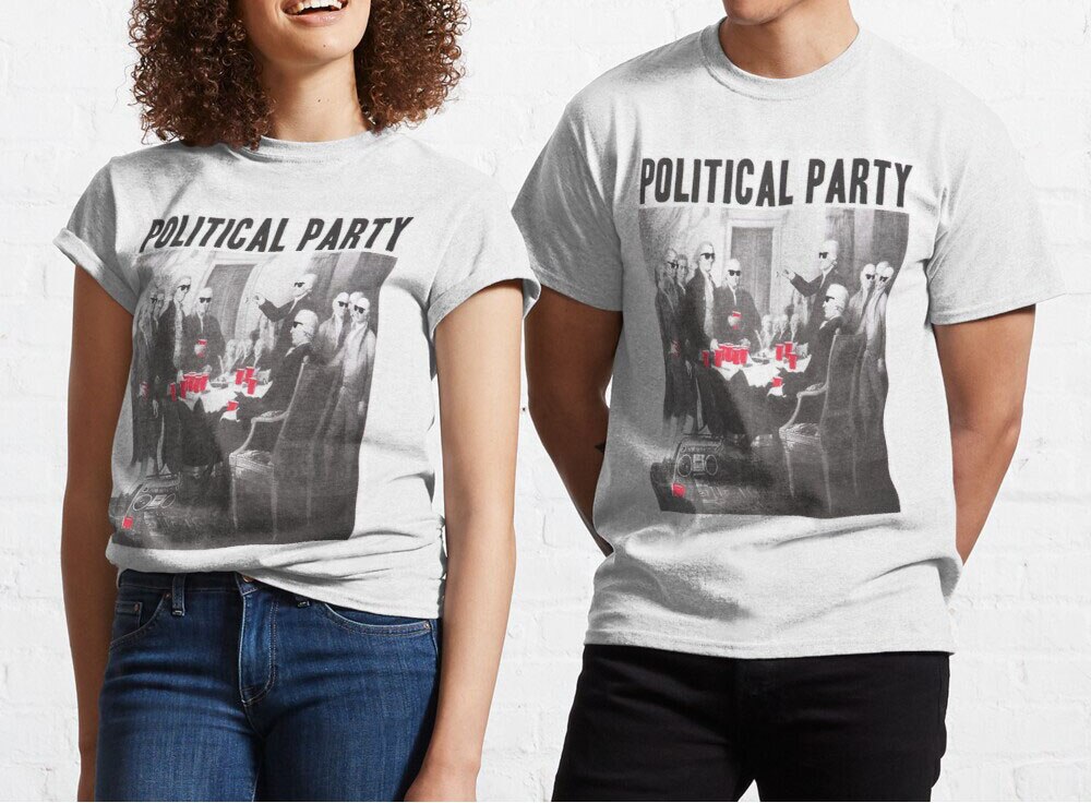 Political Party Shades and Red Cups Tee Shirt Men's Summer T shirt 3D Printed Tshirts Short Sleeve Tshirt Men/women T-shirt