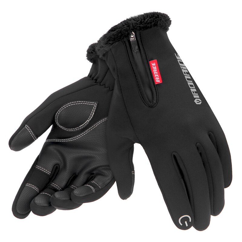 Guanti Moto invernali impermeabili Touch Screen uomo guanti Moto guanti protettivi antivento guanti Moto Motocross: Cachi / XL