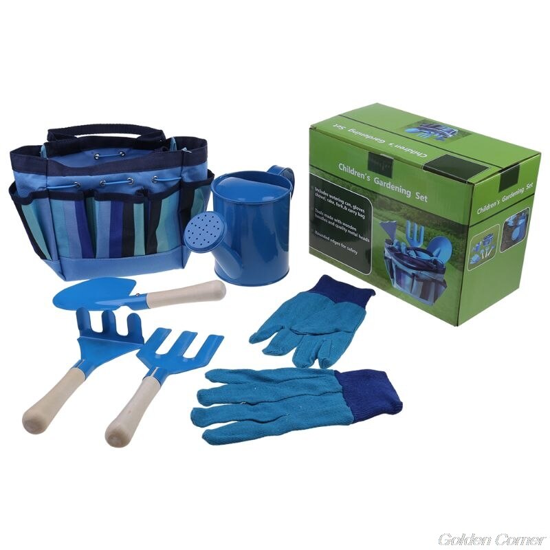 Rastrillo de pala para niños y niñas, juego de herramientas con bolsa, juguetes de , M06 21,: BL