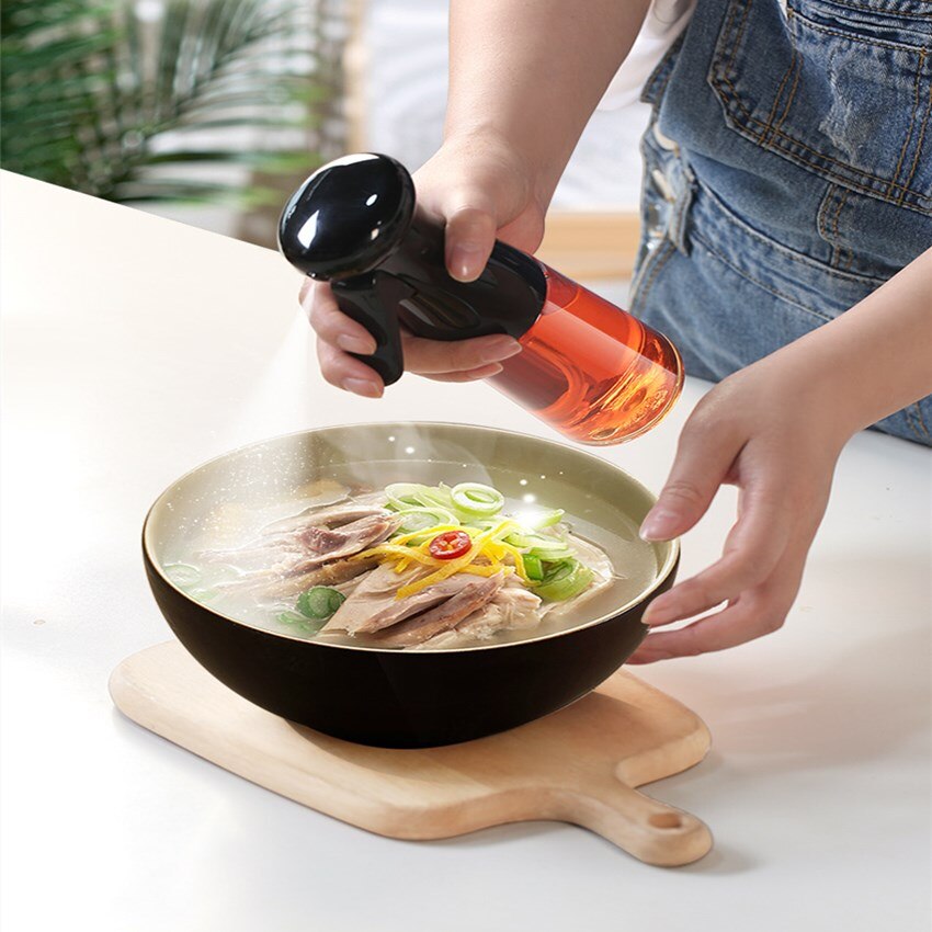 Japanse Stijl Eetbare Olie Spray Fles Olijfolie Plastic Spuit Barbecue Spuitfles Anti Lek Olie Pot Voor Koken Salade bbq