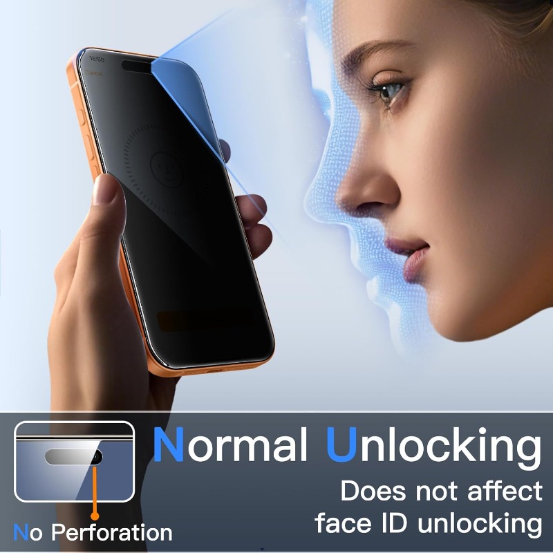 360 graden privacyschermbeschermer voor iPhone 17 Pro Max 17 AIR 17 PRO 16 Anti-Spy gehard glasfilm met eenvoudige installatie