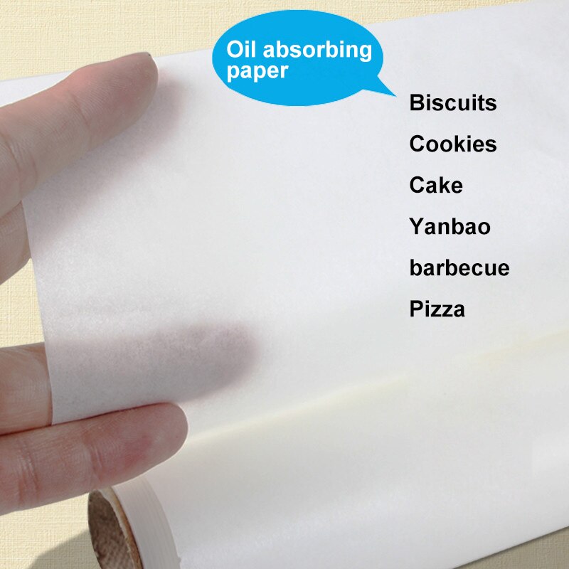 Doublures en papier sulfurisé antiadhésif, 5/10/20 mètres, papier de cuisson pour plaques rondes, poêle, BBQ, papier huilé, four, gâteau, tapis de cuisson