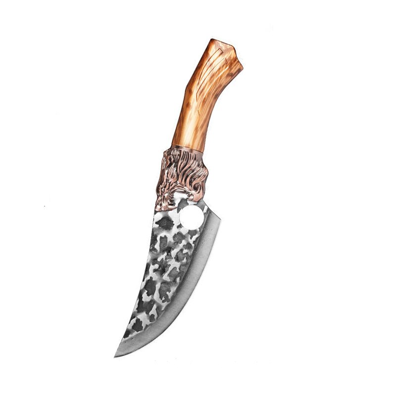 Household Kitchen Knife Stainless Steel Boning Knife Forging Meat Cleaver Slice Chop Bone Knife Cooking Tool: Style E