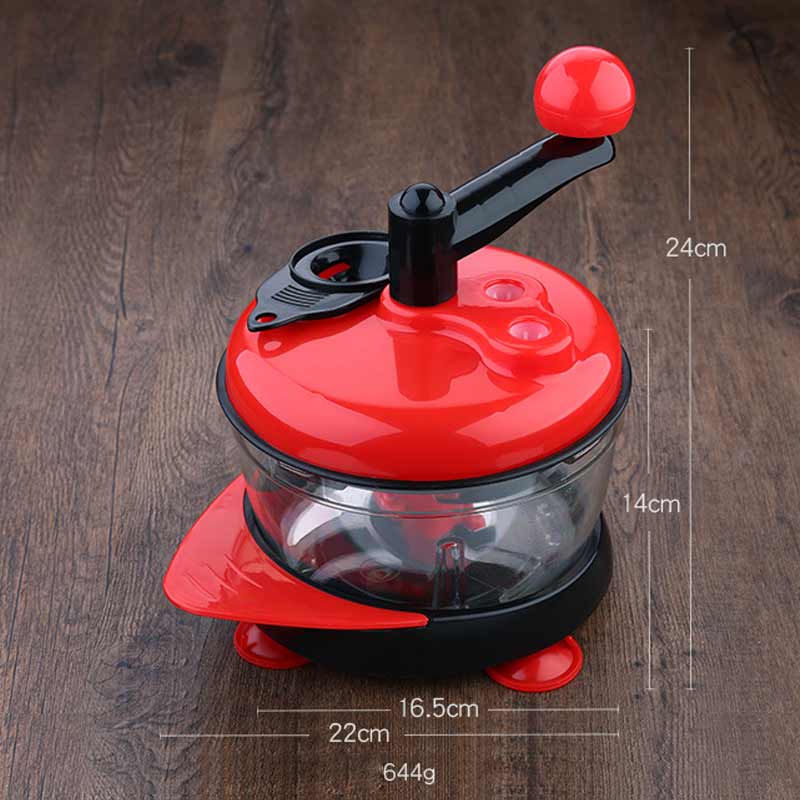 Manual Food Processor Portable Vegetable Meat Chopper Shredder Slicer Grinder Salad Maker Kitchen Tools 3 Speed Adjustable