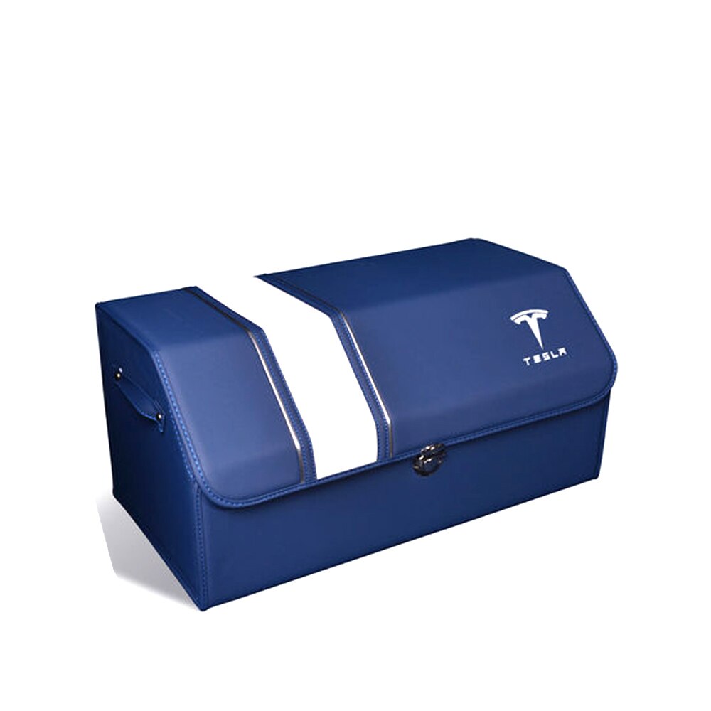 Car folding trunk storage box car rear box finishing storage box large storage box bag for Tesla Medol 3 Medol S Medol X style