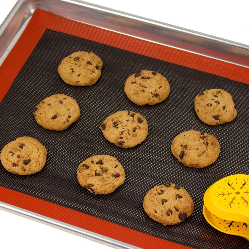 Hilife non-stick bagemåtte 40*30cm silikonemåtte ovnpladeforing til macaron cookie brød puff perforeret pad wienerbrød værktøj