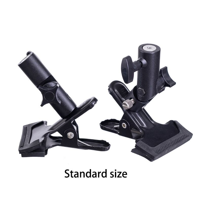 Reflector Clip E-shape Clamp Light Stands Attachment for Background Reflector R91A