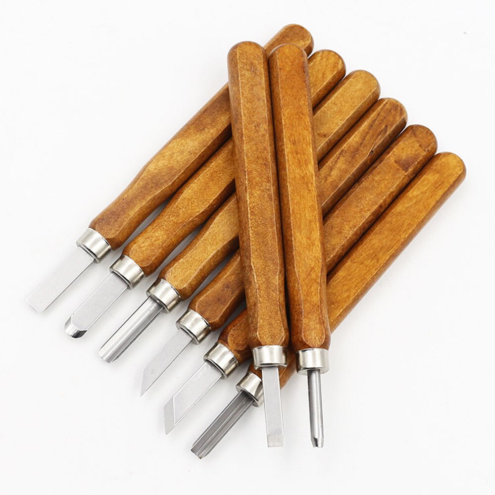 Wood Carving Tool Set Hand Tools Kit Carbon Steel Chisel Woodcut Gouges Crafts