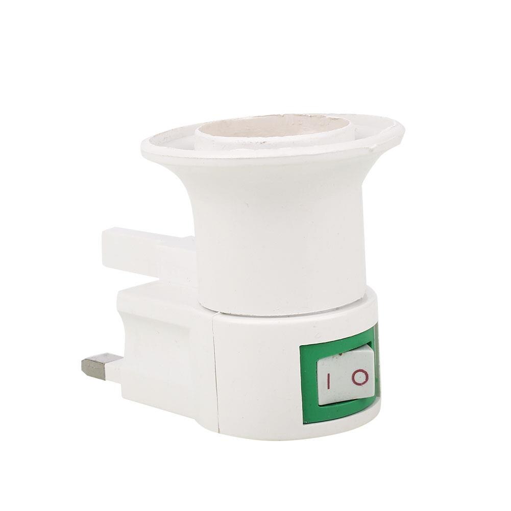 LED Light Lamp Bulbs Socket Base Holder with ON/OFF Switch E27 Plastic EU/US Plug Adapter White CE Certified from Lamp Holders & Lamp Bases - price 2.02