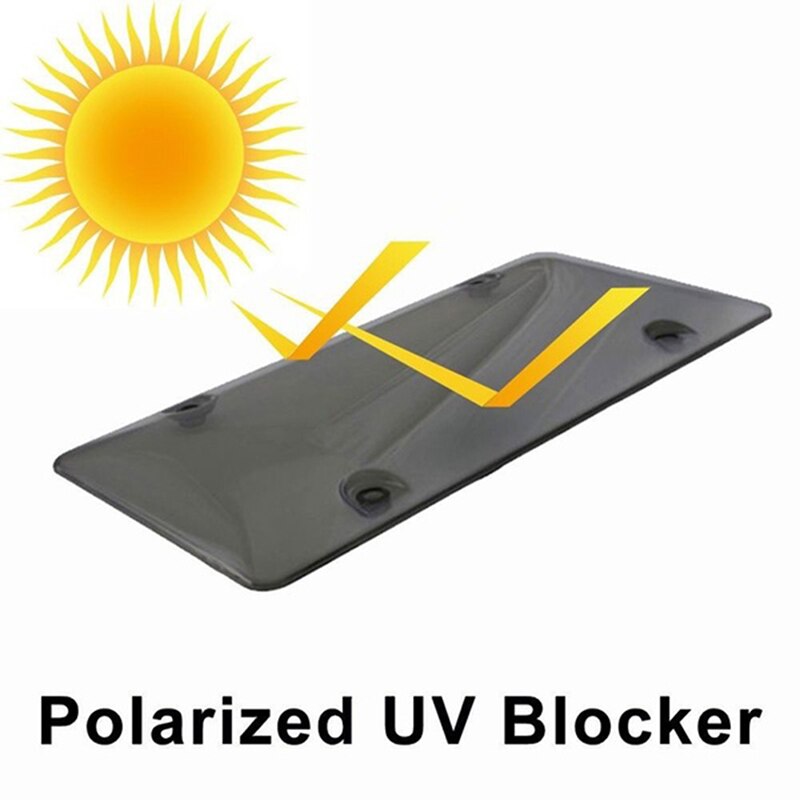 Gerookte Clear Nummerplaat Cover Frame Auto Nummerplaat Frame Houder Trailer Nummerplaat Auto Kenteken Cover Vaste