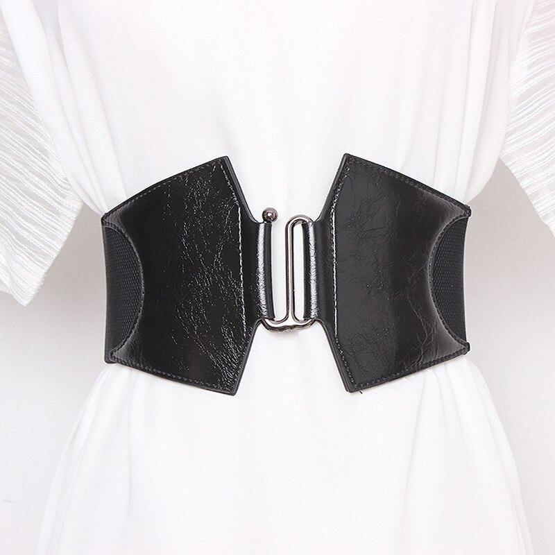 Corset belt woman waist Plus size belts for women wide cummerbunds elastic big ceinture femme dress belt: black belt