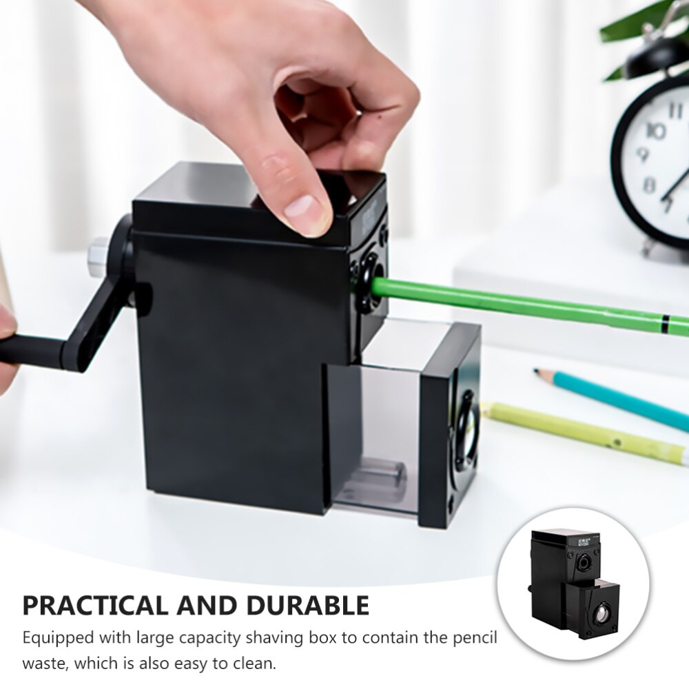Drawing Pencil Sharpener Manual Artist Pencil Sharpener (Black)
