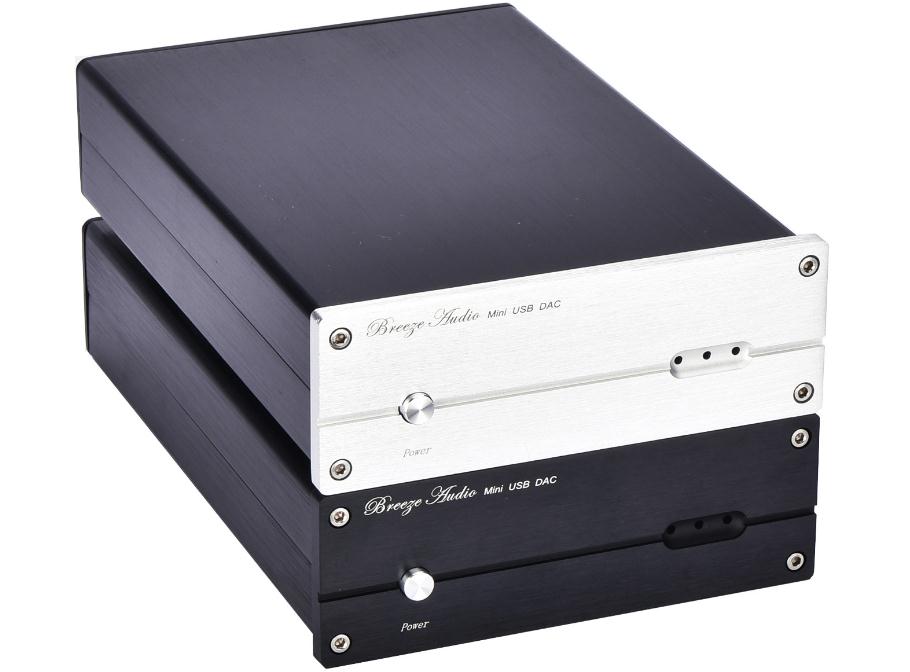 TIANCOOLKEI WH1706D audio decoder aluminum case has been holed USB fiber coaxial For DIY DAC Amplifier Chassis