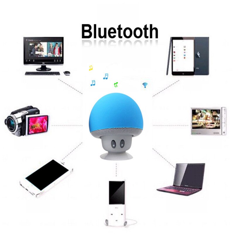 Wasserdichte Tragbare Drahtlose Mini Bluetooth Lautsprecher Loudspeake Pilz Reise Lautsprecher Für Iphone PK BTS06 Q9 A9 S28 A5 C6 A8 y3