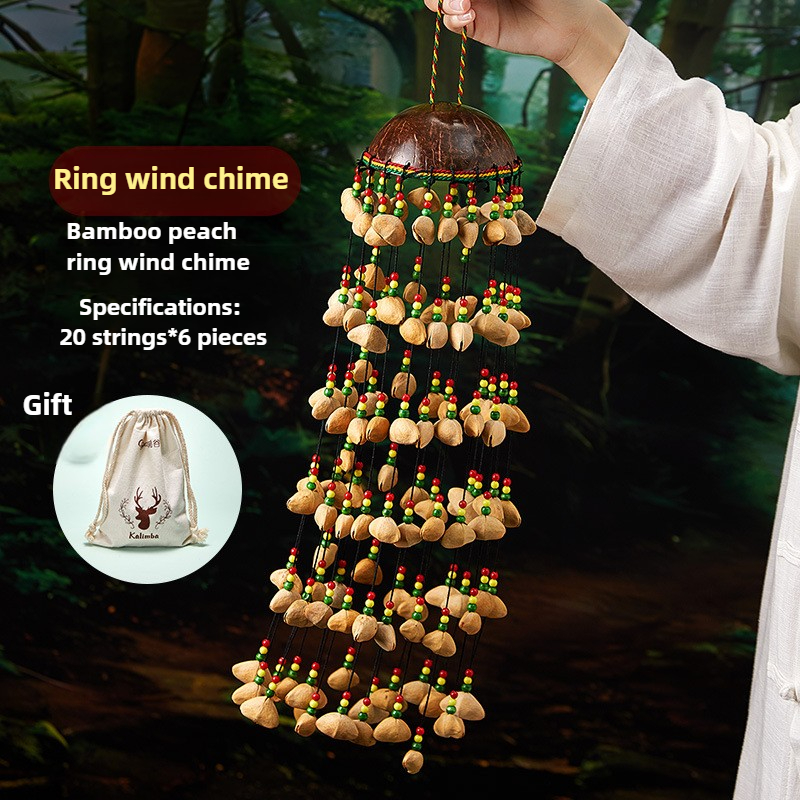 Campana de mano hecha a mano de concha Dola, sonajero curativo, campana de viento, terapia de sonido Natural, campanas musicales, instrumentos musicales de percusión