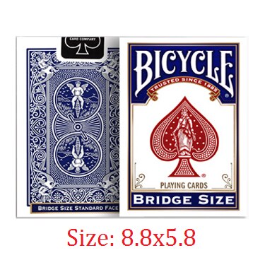 Fiets Rider Back Standaard Index Speelkaarten Rood/Blauw Dek Seconden Poker Verzegelde Uspcc Usa Magische Kaarten Magie tricks Props: Bridge Blue