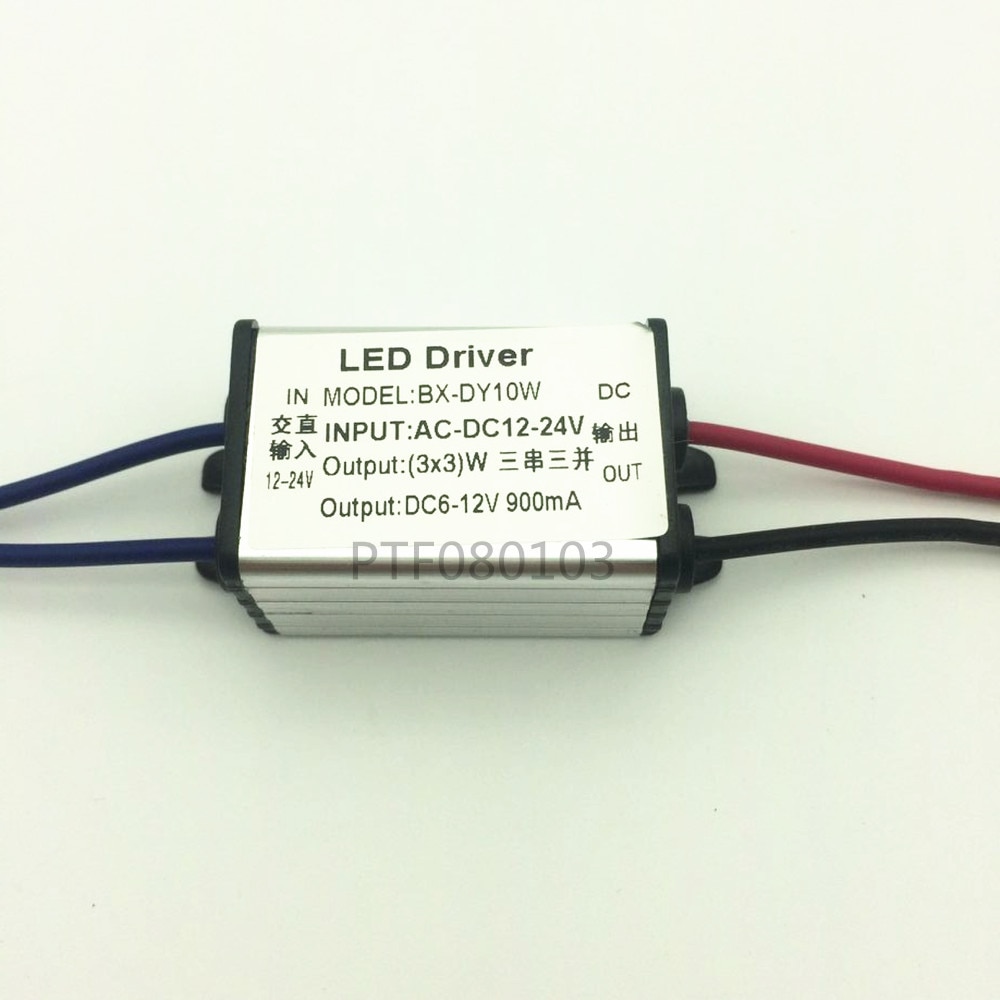 DC 12-24 V 10 w waterdichte LED Driver Waterdichte IP67 Output DC 6-12 V 900 mA Voeding Voor LED light