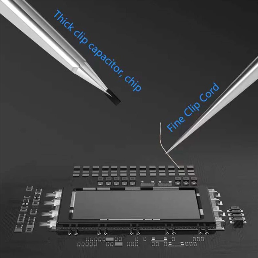 MaAnt SS-A SS-A1 Präzision Pinzette Hand Polnischen Nicht-Magnetische Edelstahl BGA IC Mikro Lözehn springen Draht Reparatur Pinzette