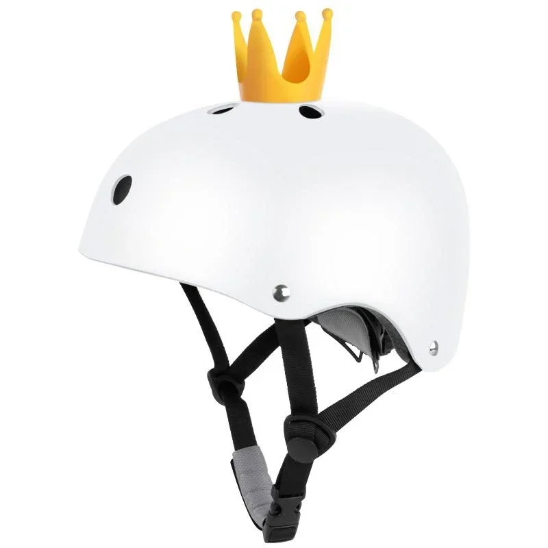 Kids Skateboard Bicycle Helmet Aults Adjustable Motorcycle Helmet with Crown Scooter Balance Bike Riding Protective Gear: S / Navy Blue