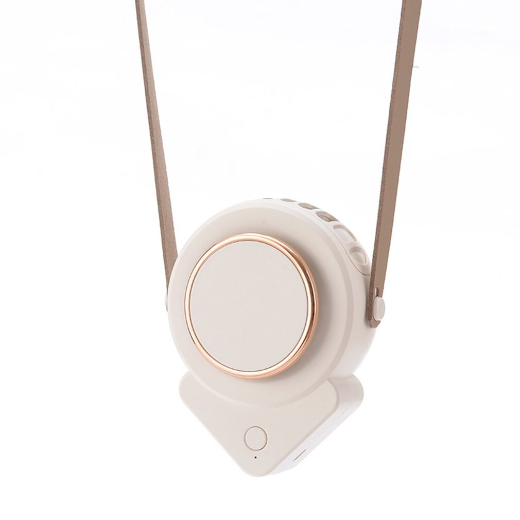Neck Fan - Leafless Design - Portable USB Rechargeable - Adjustable Speed for Outdoor Events, Office