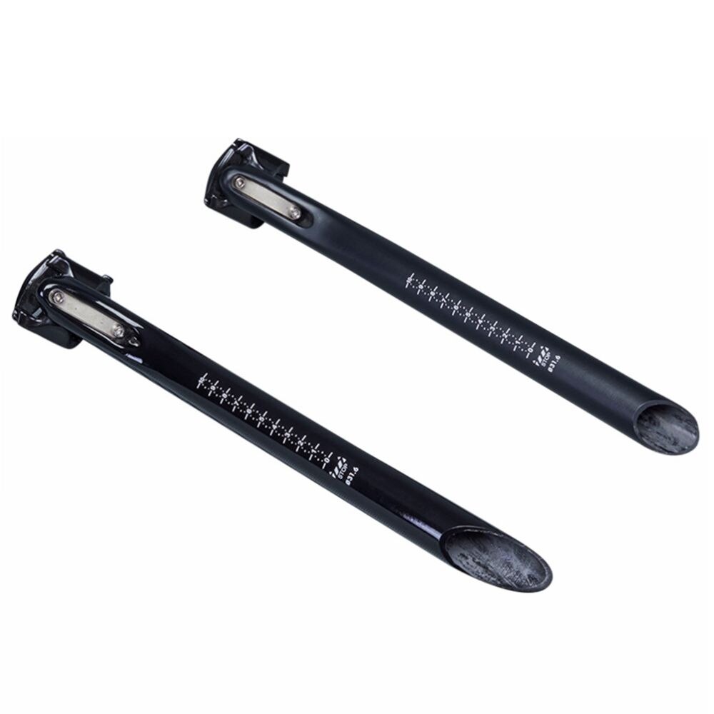 Bicycle Seatpost Offset 25mm Carbon Seat Post MTB Road Bike Seat Tube Diameter 27.2mm 30.8mm 31.6mm Black Glossy Matte