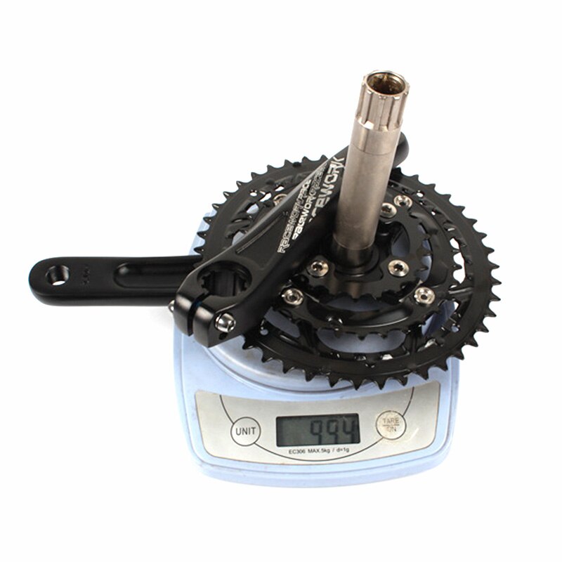 Cykel kranksæt 2 speed 38t 24t plate 104 bcd mtb bike crank bsa aluminiumslegering med bundtilbehør 170mm med bb