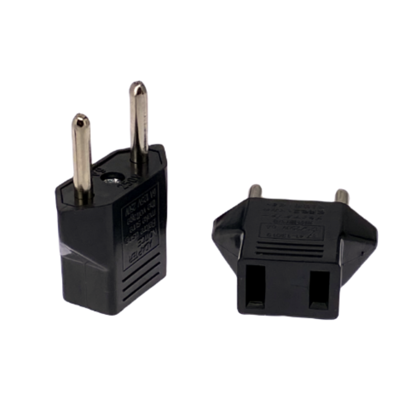 EU-Elektroadapter uns zu EU Reiseadapter AC-Steckdosen Spanien Frankreich Stecker Stromrichter Steckdose JP uns zu Euro-Stecker-Adapter