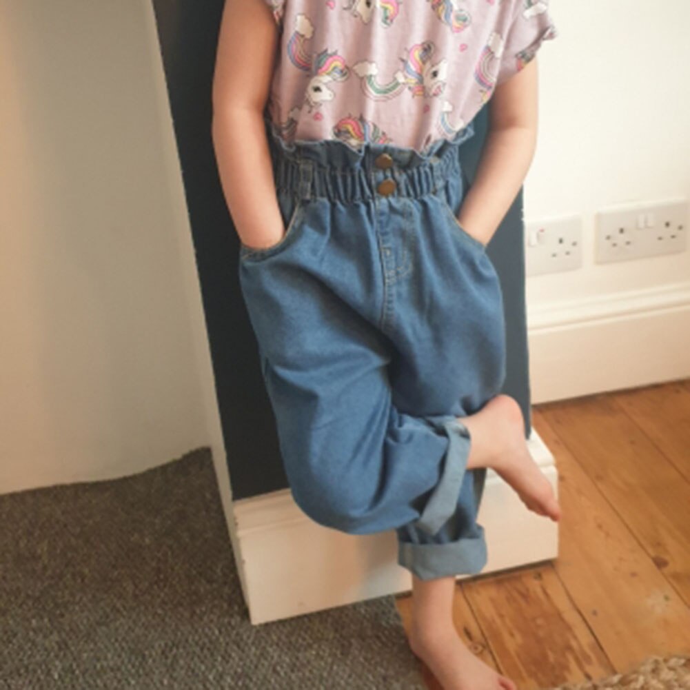 Pantalones vaqueros para Niñas para niños, pantalones de primavera y otoño, pantalones de tela vaquera a la para niños, pantalones vaqueros para bebés, ropa infantil