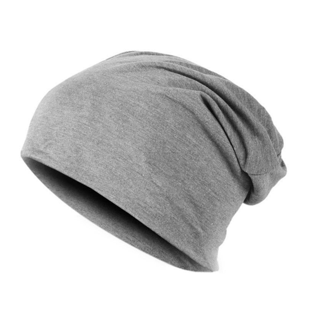 Classical Men's Autumn Winter Hats Solid Color Beanies Hip-pop Slouth Hats Skullies Female Male Hats Gorro Crochet: Gray