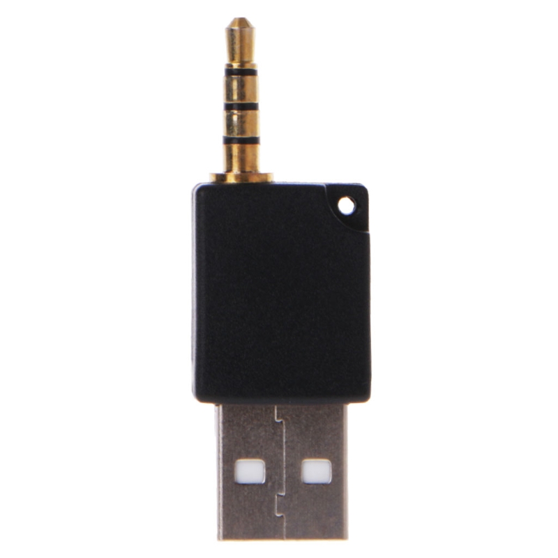 Adaptador auxiliar aux macho 3.5mm para usb 2.0 para apple ipod shuffle 2ª mp3