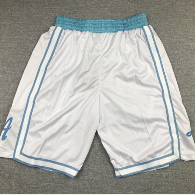 /21 Men’s America basketball Loa Angeles Shorts Movement basket Shorts pocket The embroidery White Shorts: White1 / XXL