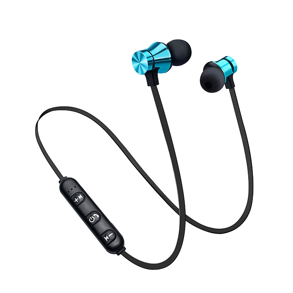 Bluetooth ecouteur Sport mains libres ecouteurs sans fil ecouteurs magnétique casque avec Microphone pour iPhones Xiaomi Android LG: Blue