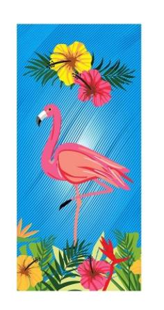 Nyeste flamingo badehåndklæde mikrofiber udskrivning aktivitet badehåndklæde hår blødt vand 70*140 cm: 2
