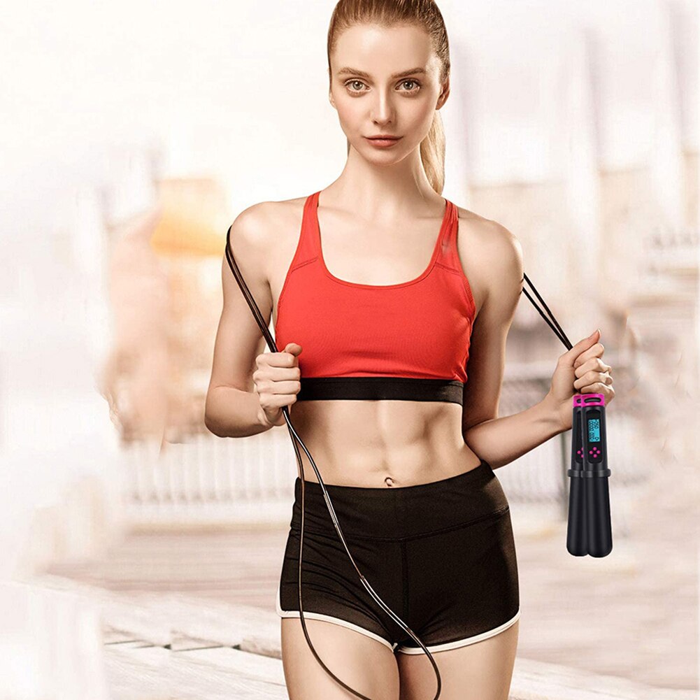 Jump Ropes with Electronic Counting Skip Rope Smart Digital Counter Skipping Rope Weight Loss Fitness Jump Skipping Rope