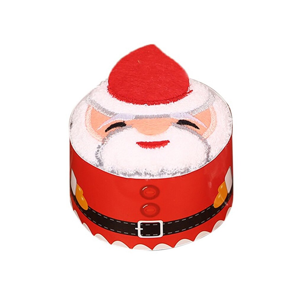 Fest tårta modellering bomull handduk santa snögubbe handduk julfest  s55: Jultomten